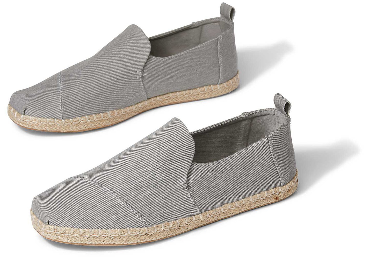 Toms Espadryle Męskie Szare - Alpargata Rope - 84IFSUJMG